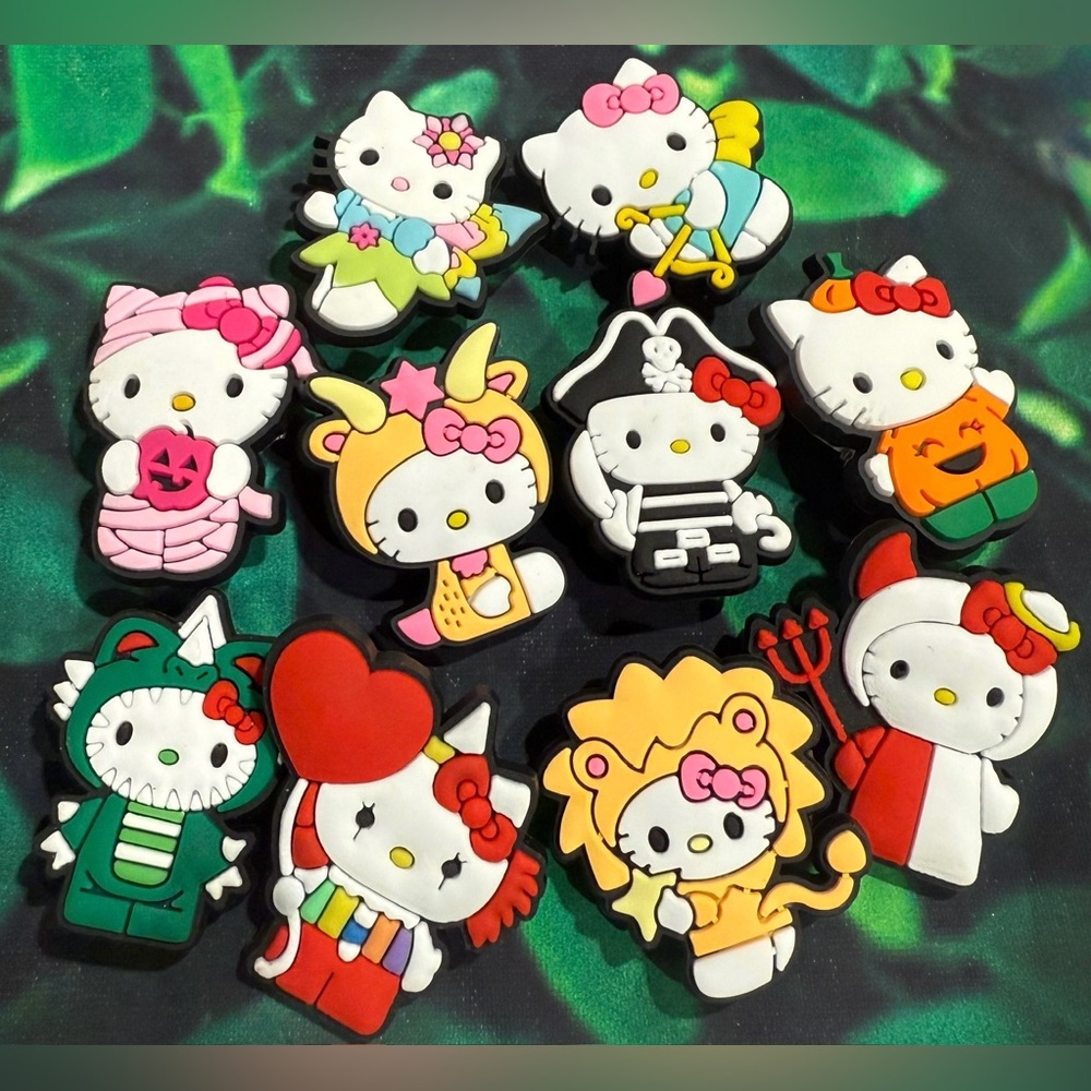 10 Hello Kitty Croc Charms Shoe Charm Jibbit